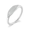 Dainty Stacking Ring with Clear Stone Accents in Gold-Tone - Image 8
