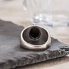 Vintage Silver Golden Obsidian Rings Retro Silver Oval 8 10MM Black Rings Tiger Eye's Tail Rings For Men - Image 5