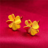 Aniid Flower Earrings Gold Color Stud Earrings for Women Nigerian Earrings Party Wedding Jewelry Gift - Image 14