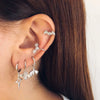 1PC Plated Gold Ear Cuff Earrings For Women C-Shape Crystal Clip On Earrings No Piercing Earrings Jewelry Gifts - Image 4