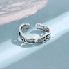Retro Lucky Creative Silver Jewelry Twist Auspicious Fish Personality Opening Rings - Image 3