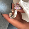 Silver Open Rings for Women Couple Handmade Matte Lace Irregular Finger Ring Prevent Allergy Jewelry Gifts - Image 12