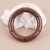 Colorful Acrylic Tube Bead Bangle with Elastic Fit - Image 20