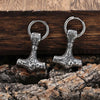Nordic Viking Thor's Hammer Drop Earrings for Men Boys,Stainless Steel Rune Amulet Dangle Earrings,Party Club Jewelry Gift - Image 5