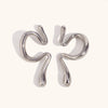 Simplified Liquid Bending Ear Clip Stainless Steel Women's Earrings Daily Women's Jewelry - Image 7