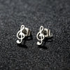 1 Pair Mini Music Earrings Stainless Steel Lovely Small Ear Studs for Women Charm Musical Note Earring Jewelry Gift - Image 7
