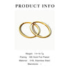 Ghidbk 316L Stainless Steel Pvd Gold Plated Plain Textured Bangle Women's Stackable Bracelets Jewelry - Image 6
