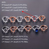 1pc Multi Size Split Shank Oval Prong Bezel Rose Golden Silver Adjustable Ring Set Gemstone Fitting - Image 2