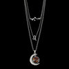 3 Pieces/Set Zodiac Retro Moon Glow Pendant Necklace Set with Birthstone Cards, Birthday Gift for Besties and BFFs - Image 2