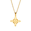 Double Amulet Protection Necklace Witch Knot Pentagram Tetragrammaton Stainless Steel Protection Jewerly - Image 26