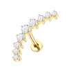1/5PCS Titanium Zircon Labret Lip Ring Internally Thread Ear Tragus Cartilage Helix Daith Lobe Piercing Earrings Stud for Women - Image 14