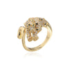 Full CZ Inlaid Animal Ring Opening Personality Unisex Ring Party Jewelry Gift - Image 9
