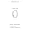 1PC Sparkling Piercing Stud Earrings Silver Shining Circle Earring For Women Ear Bone Earring Jewel - Image 45