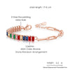 Adjustable Multicolor Tennis Bracelet with Colorful Stone Accents - Image 32