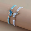 2Pcs Simple Butterfly Hand Woven Couple Bracelet For Women Men Butterfly Bangle Versatile Woven Wristband Gifts - Image 8