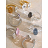 Multi Color Stainless Steel Oval K9 Crystal Adjustable Ring for Women Gold Color Pvd Plated Shiny Jewelry - Image 4
