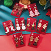 Exaggerated Enamel Christmas Tree Snowflake Candy Cane Hoop Earrings for Women Xmas Necklace Earring Year Party Jewelry Gift - Image 3