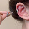No Piercing Ear Cuff Satr Earrings for Women 1PC Silver Color Crystal Earclip Orbital Non Pierced Earing Jewelry - Image 11