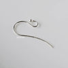 ear hook,24 0.8mm silver earring wire hooks with 2mm ball,1pair - Image 2