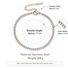 5Pcs Stackable Bracelets Women Stainless Steel Gold Plated Box/Paperclip/Beaded Link Chain Bracelet Jewelry - Image 11