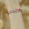 Women Red Glaze Flower Heart Kiss Me Charms Italian Links Fit 9mm Stainless Steel Bracelet Making Jewelry - Image 2