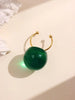 1 Artistic Jelly-Transparent Resin Stainless Steel Open Ring Cute Women's Jewelry Everyday Party Wear - Image 9