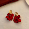 Bohemian Colorful Flower Earrings For Women Petal Pendant Earrings Party Drop Earrrings Jewelry Y2k Accessories A - Image 2