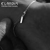 White Golden Men's Stainless Steel Accessories 1.5MM Box Chain Square Pendant Bracelet in Gift Jewelry - Image 1