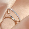 Simple Micro-inlaid Zirconia Thin Bangle for Women Design Shiny Zircon Bracelets Jewelry Gift - Image 7