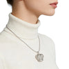 Crown Pendant Necklace on Long Sweater Chain - Image 3
