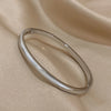 Greatera Minimalist 4mm Stainless Steel Smooth Cuff Bracelet Bangle for Women Gold Plated Metal Bracelets Jewelry - Image 6