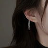 Korean Zircon Star Ear Clip for Women Without Piercing Long Tassel Sweet Ear Cuff Clip Earrings Wedding Jewelry Gift - Image 29
