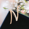 Women Rhinestone Brooch A-Z English Letter Gold Color Metal Pins Crystal Alphabet Jewelry Shirt Clothes Accessories Gift - Image 19