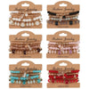 Bohemian Stackable Glass Bead Bracelet Set 4 Pieces - Image 1
