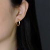 Silver Simple Matte Bohemian Round Ear Buckle for Women Punk Unisex Rock Hoop Earring Jewelry Accessories - Image 27