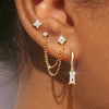 3PCS Stainless Steel 12 Constellation Birthstone Earrings Set for Woman Cartilage Piercing Earrings Jewelry - Image 2