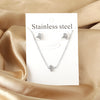 Necklaces Jewelry Sets For Women Girls Stainless Steel Pendant Necklaces And Earrings 2 Pieces Sets Wedding Party Jewelry Gifts - Image 32