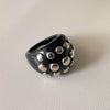 Vintage Rivet Acrylic Chunky Irregular Wide Ring for Women Unique Design Ellipse Shape Ring Set Daily Party Jewelry Gift - Image 10