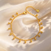 Bohemia Beads Pendant Anklets for Women, Gold Color Adjustable Think Link Chain Ankle Bracelet, Jewelry On Foot - Image 1