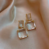 Transparent Glass Block Women's Earrings Party Jewelry Sexy Girls UnusualChristmasEarringsFashionAccessorieswholesale - Image 5