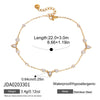 Cubic Zircon Geometric Pendant Anklet Chain Women's Gold Pvd Plated Stainless Steel Beach Jewelry Gifts - Image 7