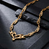 Punk Silver Color Flame Heart Choker Necklace For Women Men Gothic Hip Hop Metal Thorn Cross Heart Clavicle Chain Y2K Jewelry - Image 4