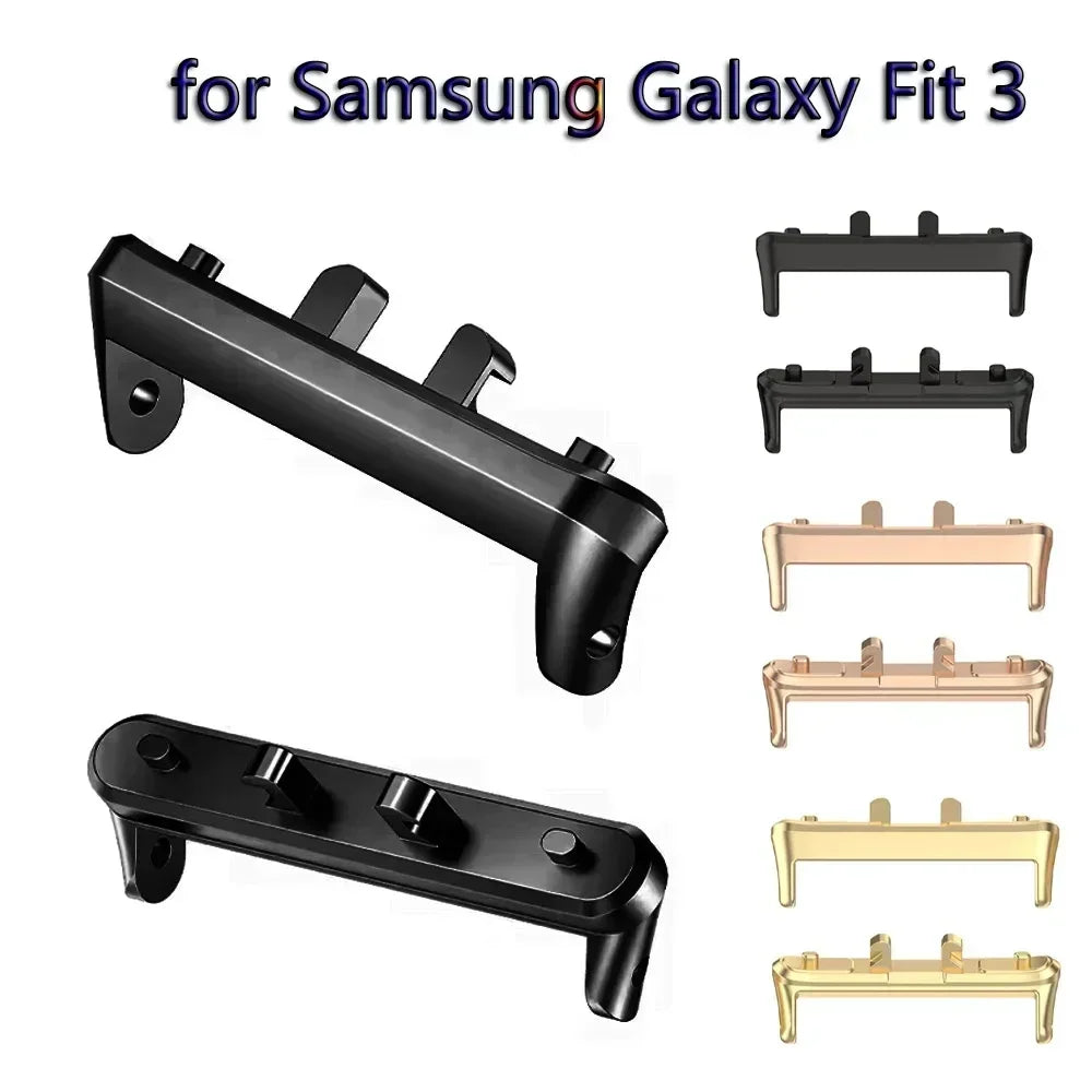 1Pair Adapter For Samsung Galaxy Fit 3 Connector Strap Watchband Bracelet 316L Stainless Steel Accessories Fit 3 18mm 20mm Width - Image 1