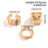 3Pcs Vintage Irregular Pleated Open Ring for Women Men Vintage Punk Liquid Metal Style Finger Y2K Accessories Jewelry - Image 6