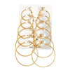 6 Pairs Hoop Earrings Set Big Circle Earrings Jewelry for Women Girls Ear Clip Punk Style Earrings Jewelry Accessories - Image 7