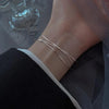 Silver Bracelets for Women Simple Korean Multi Layer Coil Adjustable Bracelets Party Wedding Jewelry Gifts - Image 4