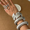 PuRui Exaggerated Heavy Metal Chunky Wide Cuff Bangles for Women Punk Geometric Spring Arm Bracelets Men Jewelry Steampunk - Image 3