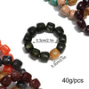 Acrylic Geometric Bead Bracelet with Elastic Stretch Fit - Image 2
