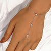 Silver Flower CZ Sparking Zircon Bracelets For Women Minimalism Hand Chain Bracelets Jewelry Party Gift - Image 4