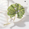 Enamel Ginkgo Biloba Brooches for Women Unisex Botanical Pins 2-color Available Office Party Gifts Accessories - Image 6